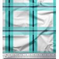 thumbnail image 1 of Soimoi Georgette Viscose Fabric Check Check Print Fabric by the Yard 42 Inch Wide, 1 of 5