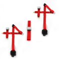 thumbnail image 1 of Chevy II 1966-1967 Airplane 3 Point Red Retractable Bench Seat Belt Kit - 3 Belts, 1 of 1