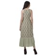 thumbnail image 4 of Moomaya Robe de Vacances pour Femmes en Rayonne, Col Licou, Sans Manches, Fente avant, Robe Imprimée, 4 of 4