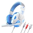 thumbnail image 2 of Wired Gaming Headset with Microphone, Stereo Computer Headset with LED Light, Over-Ear Headphones with Volume Control for PC, Laptop, and Home Office Use, 2 of 4