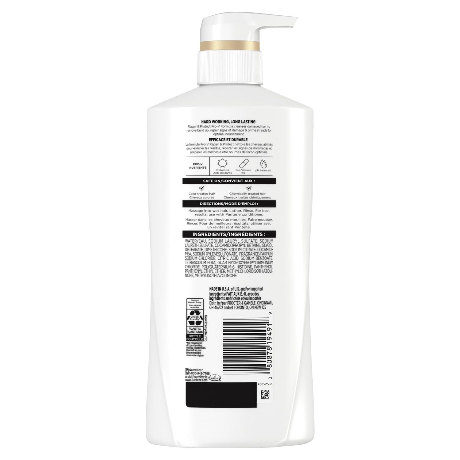 Pantene Classic Clean 2-in-1 Shampoo & Conditioner 12.0 FL OZ/355mL