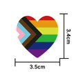 thumbnail image 3 of Luckyn 500 Pcs Gay Pride Stickers Rainbow Heart Shaped Labels LGBT Adhesive Stickers, 3 of 9