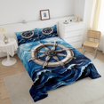 thumbnail image 4 of Erosebridal Retro Ocean Bedding Full Comforter Set, Oil Painting Rudder Down Comforter, Coastal Decoration, Reversible, 4 of 7