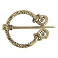 thumbnail image 1 of Retro Classy Penannular Spiral Brooch Amulet  Scarf Shawl Pin Antique Copper 4, 1 of 6