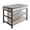 thumbnail image 3 of Steve Silver Carson Weathered Driftwood Counter Height Dining Table, 3 of 6