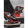 thumbnail image 3 of Poetic Spartan Case for Samsung Galaxy Z Fold 4, Full Body Rugged Case with Kickstand, Metallic Red, 3 of 6