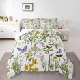 thumbnail image 2 of Erosebridal Girls Pink Floral Bedding Queen Comforter Set, Spring Garden Down Comforter, Microfiber, 3pcs, 2 of 6