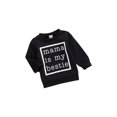 thumbnail image 3 of Baby Pullover Sweater, mama is my bestie Letter Printing Ribbed Closing Classic Round Neck Spring Clothing, 3 of 5