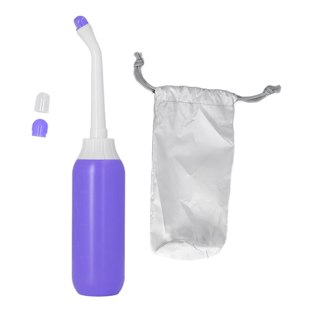 Bidet Spray Bottle, Portable Bidet Sprayer Comfortable Skin Friendly Stretchable Spray Nozzle For Men Purple