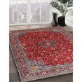 thumbnail image 3 of Ahgly Company Tapis d'Intérieur Lavables en Machine, Carrés Roses Traditionnels, Carrés de 5', 3 of 7