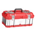 thumbnail image 2 of Almencla Double Layer Stainless Steel Tool Box Tool Organizer for Home Garage Plumber 49cmx22cmx21cm, 2 of 8
