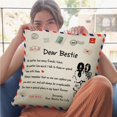 thumbnail image 4 of Personalized Pillow Covers Envelope Decorative Square Throw Pillow Case for Christmas Anniversary, 4 of 6