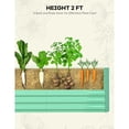 thumbnail image 4 of BeesClover Easy-Assembly Galvanized Garden Bed - Large Raised Planter Box for Herbs and Vegetables, 4 of 9