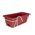 thumbnail image 1 of jinwen Balcony Hanging Railing Planter Lawn Outdoor Easy Installation Vegetable Box Red, 1 of 9