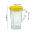 thumbnail image 3 of Dvkptbk cold water jug Cold Drink Jug Cup Transparent Jug Drinkware Cold Kettle Coffee Cold Brew Pot Home Use Large Capacity Beverage JuiceTea Drink Bucket, 3 of 7