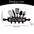 thumbnail image 3 of Clearance! Delayuji Hooks for Hanging Personalized Family Kitchen Name Sign Custom Monogram Letter with First Last Name Split Letter Name Sign Wall Art Decor One Size Black, 3 of 7