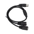 thumbnail image 4 of DIN 5 Pin Male To 2 DIN 5 Pin Female Cable, DIN 5 Pin Adapter Cable Plug And Play 1.6ft Double Shielding Explosion Proof Accurate Soft  For Speaker, 4 of 8
