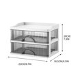 thumbnail image 2 of Meitianfacai Stackable Drawer Desktop Organizer, Transparent Plastic Drawer Storage Container, Desk Organizer, for Cosmetic Office Stationery Supplies Storage, 2 of 8