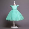 thumbnail image 3 of B91xZ Robe Décontractée pour Filles Robe en Coton Décontractée Robe Trapèze, Vert 6-12 Mois, 3 of 4