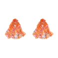 thumbnail image 4 of mmirethe Scarves Lightweight Portable With Elegant Floral Patterns For Versatile Styling Gifts orange 2Set, 4 of 6