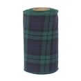 thumbnail image 3 of HOLIDAY TIME 6 Inch Blue‑Green Tartan Plaid Wired Fabric Ribbon Roll, 3 of 4