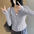 thumbnail image 1 of Neewe Women's Sun Shirts Hiking Shirt Lightweight Long Sleeves Full Zip SPF Rash Guard UV Protection Clothing, 1 of 7