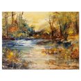 thumbnail image 2 of Design Art - Ruisseau dans la Forêt Peinture à l'Huile, 2 of 3
