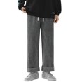 thumbnail image 1 of B91xZ Jeans pour Hommes Skinny Pantalon en Denim Extensible pour Hommes Coupe Droite, GY2 L, 1 of 4