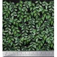 thumbnail image 1 of Soimoi Moss Georgette Fabric Leaves Panel Fabric Prints By Yard 42 Inch Wide, 1 of 3