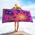 thumbnail image 1 of TIMIFIS Microfiber Beach Towel Super Lightweight Colorful Bath Towel Sandproof Beach Blanket Multi-Purpose Towel For Travel Swimming Pool 30x 60 Inch, 1 of 1