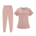 thumbnail image 3 of lionlar Female Scrub Set Classic Short Sleeved Elastic Waist Soft Nurse Work Clothes XXL, 3 of 9