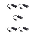 thumbnail image 2 of yingyy PC USB2 .0 Ethernet Adapter Laptop Network Card USB Lan Network Adapter USB to 10/100 Mbps black 5Set, 2 of 6