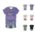 thumbnail image 1 of T-shirts pour Femmes « Happy Friday Teacher » 2026, Mode d'Été, Manches Courtes, Col Ras du Cou, T-Shirts Graphiques Amusants « Friday Weekend », 1 of 3