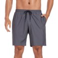 thumbnail image 1 of RELLECIGA Men's Gray Swim Trunks Quick Dry Board Shorts with Pockets Bathing Suits, 1 of 6