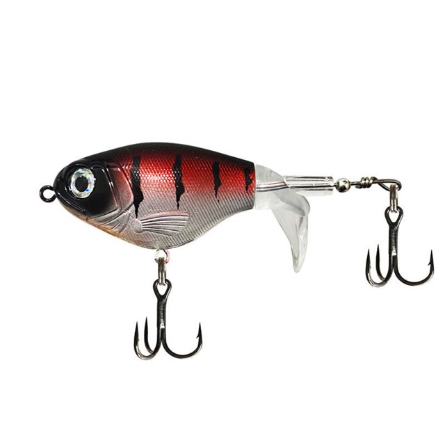 Realistic Fishing Lure with Propeller Tail, Spinnerbait for Lake and River