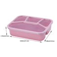 thumbnail image 2 of Lksixu Lunch Box Bento Box Four-compartment Snack Box for Women Men Travel Office, 2 of 4