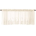 thumbnail image 3 of Woven Textured Valance for Bathroom Water Repellent Window Covering, 3 of 4