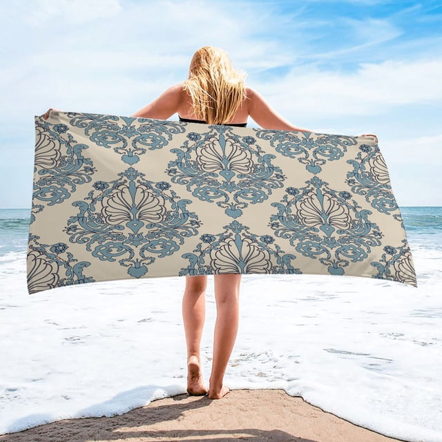 PRETXORVE Microfiber Beach Super Colorful Bath Sandproof Beach Blanket Multi-Purpose for Travel Swimming Pool 30x60