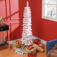 thumbnail image 2 of HOMCOM Arbre de Noël Artificiel de 5 Pieds avec Branches Réalistes Rose, 2 of 9