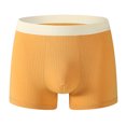thumbnail image 1 of ylioge Boxer Briefs for Men Casual Stretchy High Waisted Underwear Breathable Basic Color-Block Comfort Support Slim-Fit Boxers, 1 of 2