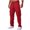 Red, variant on Mens Fashion Joggers Sports Elastic Waist Pockets Pants Sweatpants Trousers Mens Long Pants Solid Color