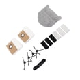 thumbnail image 1 of Sweeper Accessories, Floor Sweeper Accessories Set  Cleaning Power ABS Fiber Silicone Soft  for Office, 1 of 7
