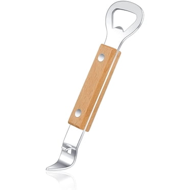 HANCELANT Magnetic Can Punch Bottle Opener, Manual Stainless Steel Church Key Can Opener with Magnet for Camping and Travelling 1 Pack