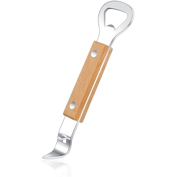 HANCELANT Magnetic Can Punch Bottle Opener, Manual Stainless Steel Church Key Can Opener with Magnet for Camping and Travelling 1 Pack