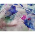 thumbnail image 4 of oneOone Silk Tabby Fabric Flower Watercolor Decor Fabric Printed BTY 42 Inches Wide, 4 of 4