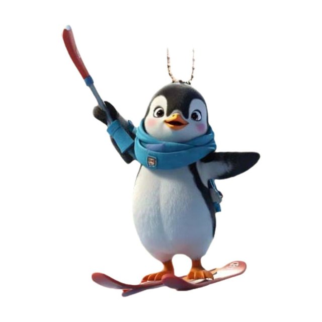 Birdeem Cute Penguin Acrylic Pendant for Hallowen