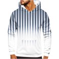 thumbnail image 1 of Rbaofujie Mode Hommes Chandails à Capuchon & Chandails en Molleton Hommes Mode Décontractée Col Rond Poches Imprimé Dégradé Pull Manches Longues Hauts Sweat à Capuche Chemises de Pêche pour Hommes, 1 of 5