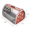 thumbnail image 3 of Small Pet Carrier for Small Dogs and Cats - Waterproof Soft Pet Travel Bag with Meshed Window - TSA Approved Pet Carrier for Cat Travel Bag - 7.9 x 13.8 x 7.9 Inch - Orange-Patterned, 3 of 8
