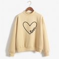 thumbnail image 1 of Meichang Chandail en Molleton Femme Saint-Valentin Mignon Cœur Graphique Chandail en Molleton Mignon Chandail Col Rond Manches Longues Chandails en Molleton de Vacances Valentines Day, 1 of 4