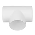 thumbnail image 2 of 3 Way Duct Connector Corrosion Resistant PVC T Shape Round Pipe Fitting 3 Holes Hose Adapter Splitter 4in, 2 of 14